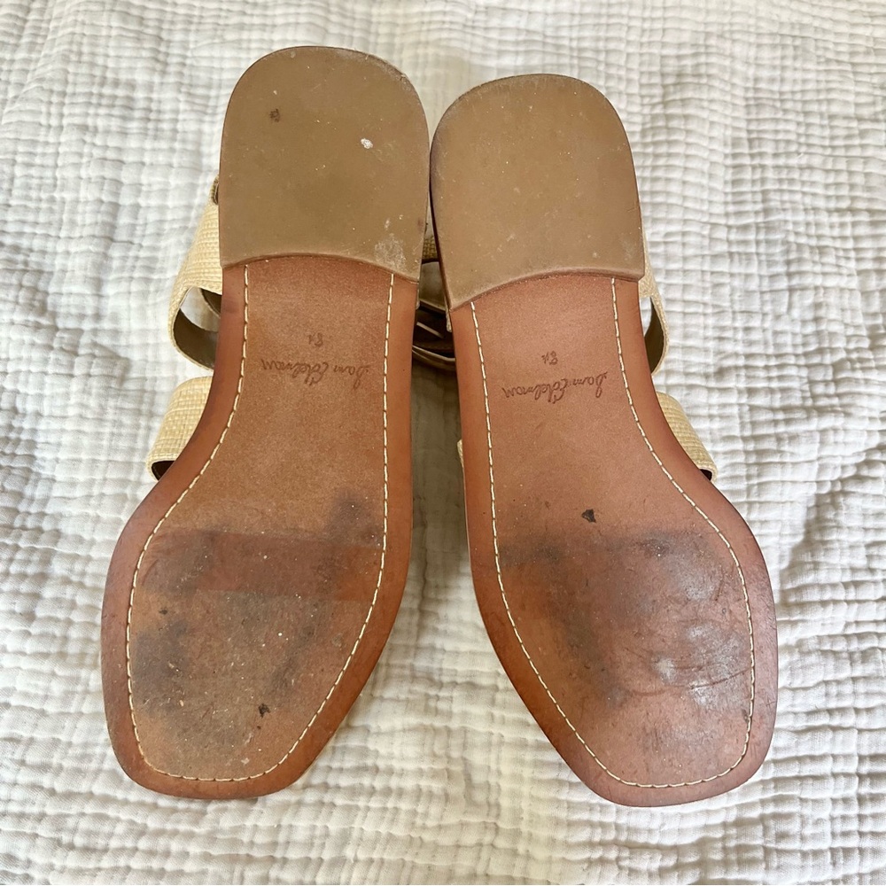 Sam Edelman Tan Raffia Gladiator Sandals - Picture 8 of 11